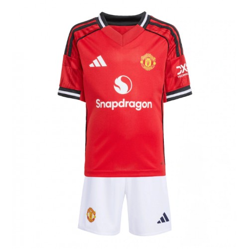 Manchester United Replika Hemmatröja Barn 2025-26 Kortärmad (+ Korta byxor) Manchester United Replika Hemmatröja Barn 2025-26 Kortärmad (+ Korta byxor)